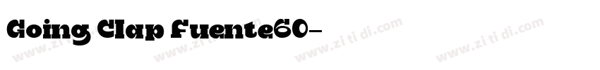 Going Clap Fuente60字体转换